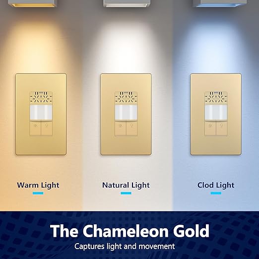 LIDER Humidity Sensor Switch and Motion Sensor Light Switch, PIR Sensor