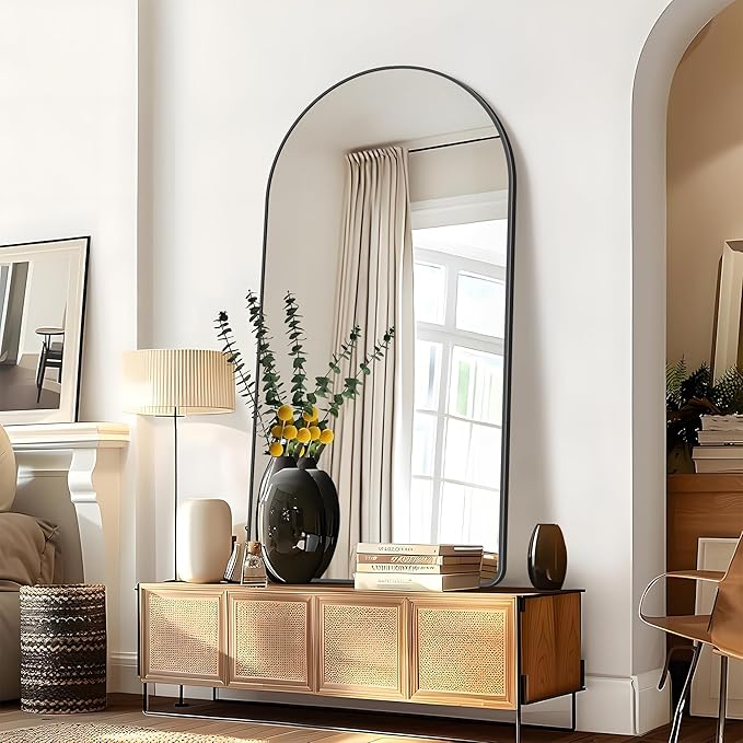 Arched Bathroom Mirror, Wall Mounted Mirror, Living Room, Vertically Hanging