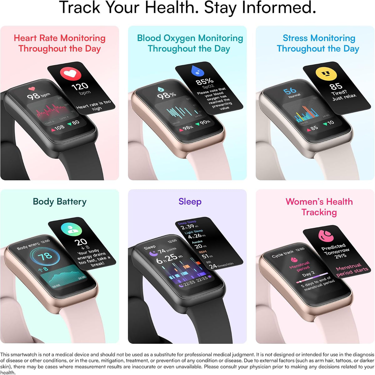 active 3 veryfit fitness tracker smart watch no, side view