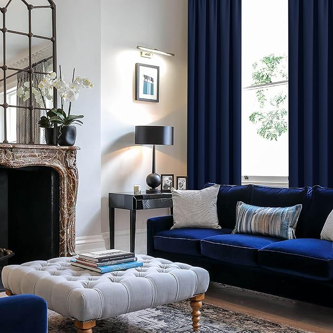 JIUZHEN Blackout Curtains for Bedroom (Set of 2)