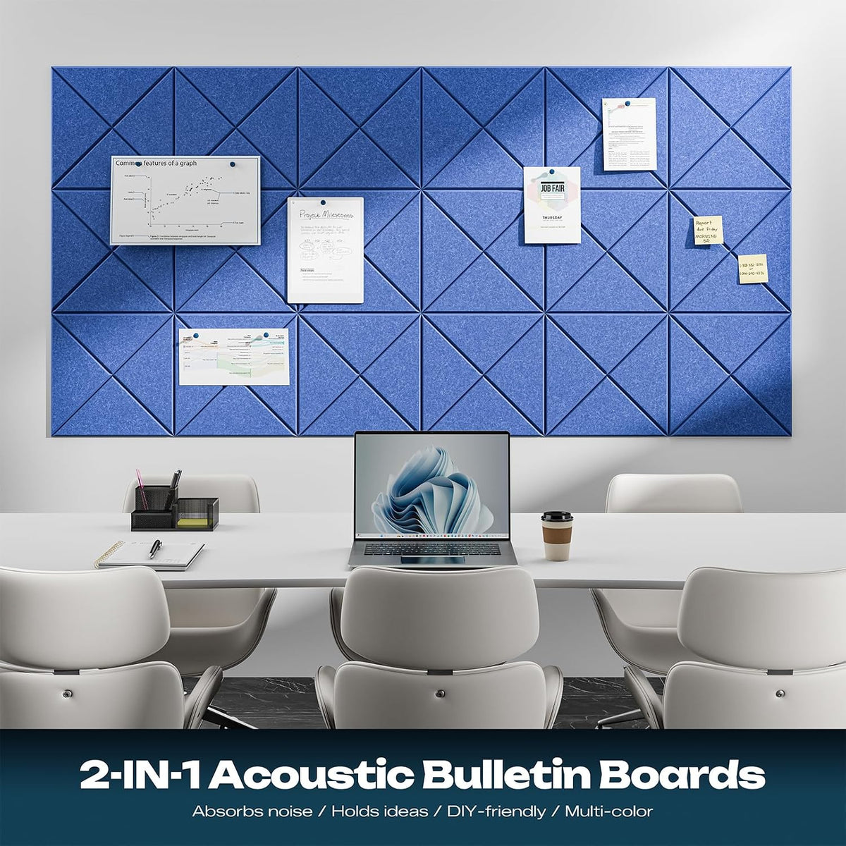 sonicism 12 pack x-lined acoustic panels showing dimensions