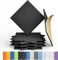 Amantech 12 Pack Acoustic Panels Self Adhesive Sound Proof Foam, High Density