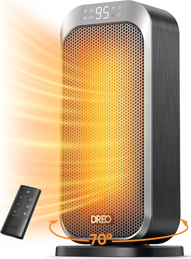 DREO Quiet Space Heater, 1500W Portable Heaters