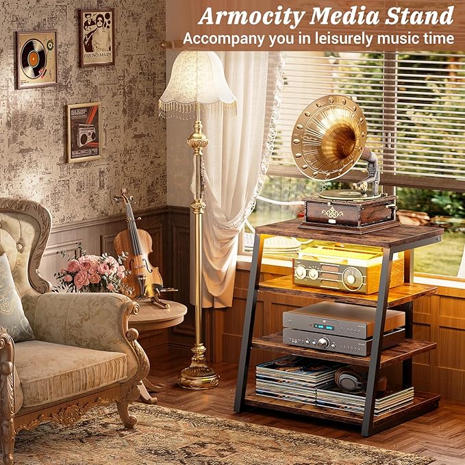 Armocity 4-Tier AV Media Stand