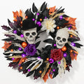 Waipfaru 24 Inch Halloween Wreath for Front Door, Halloween Door Wreath