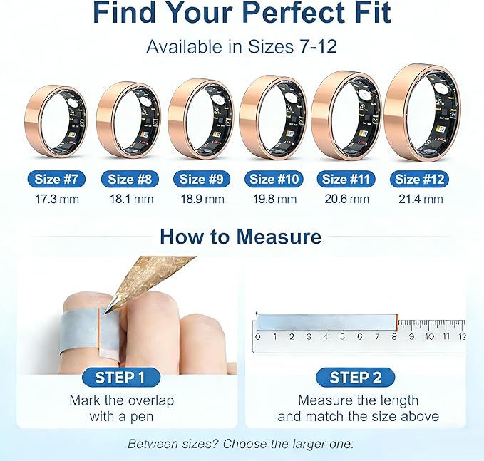 Smart Ring Health & Fitness Tracker