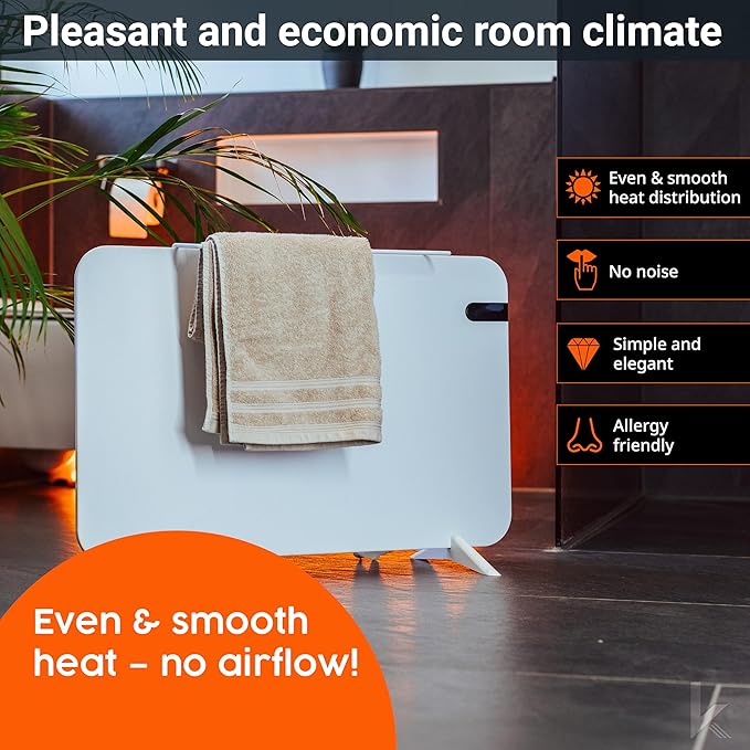 Könighaus 450W Smart Dual Space Heater – Wall heater and mobile use – WiFi App