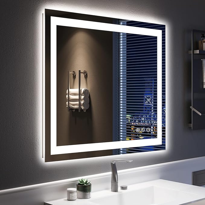 YEELAIT 36x30 Inch LED Bathroom Mirror