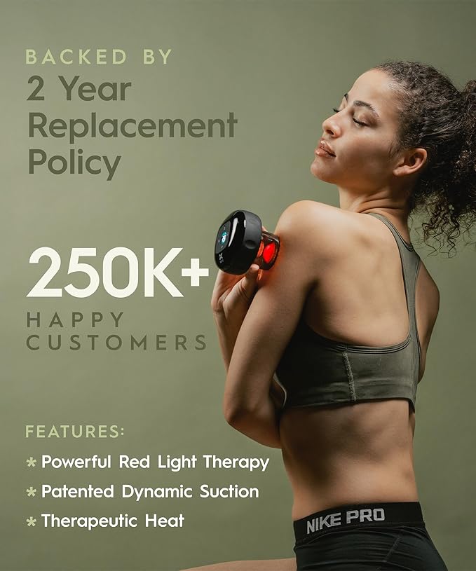 REVO The Original 4-in-1 Smart Cupping Therapy Massager, Muscle Soreness