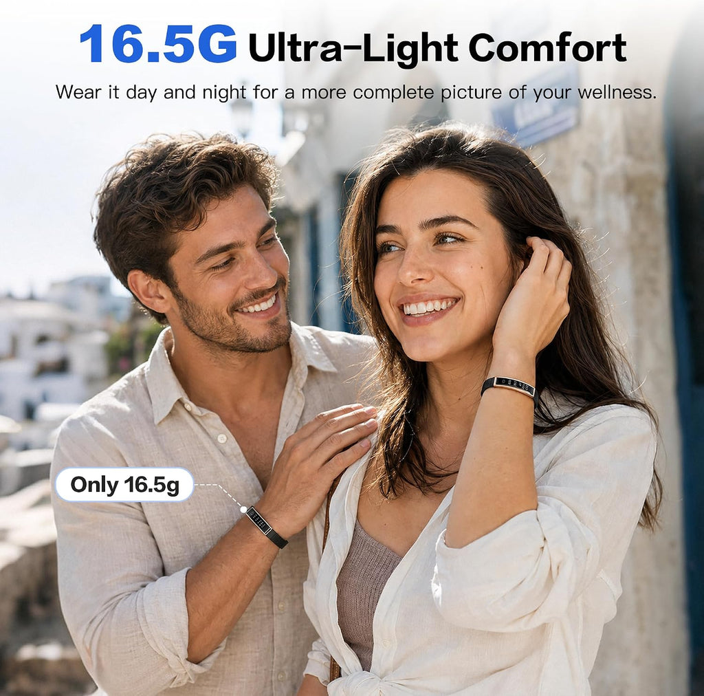 smart bracelet for women & men, health activity showing dimensions