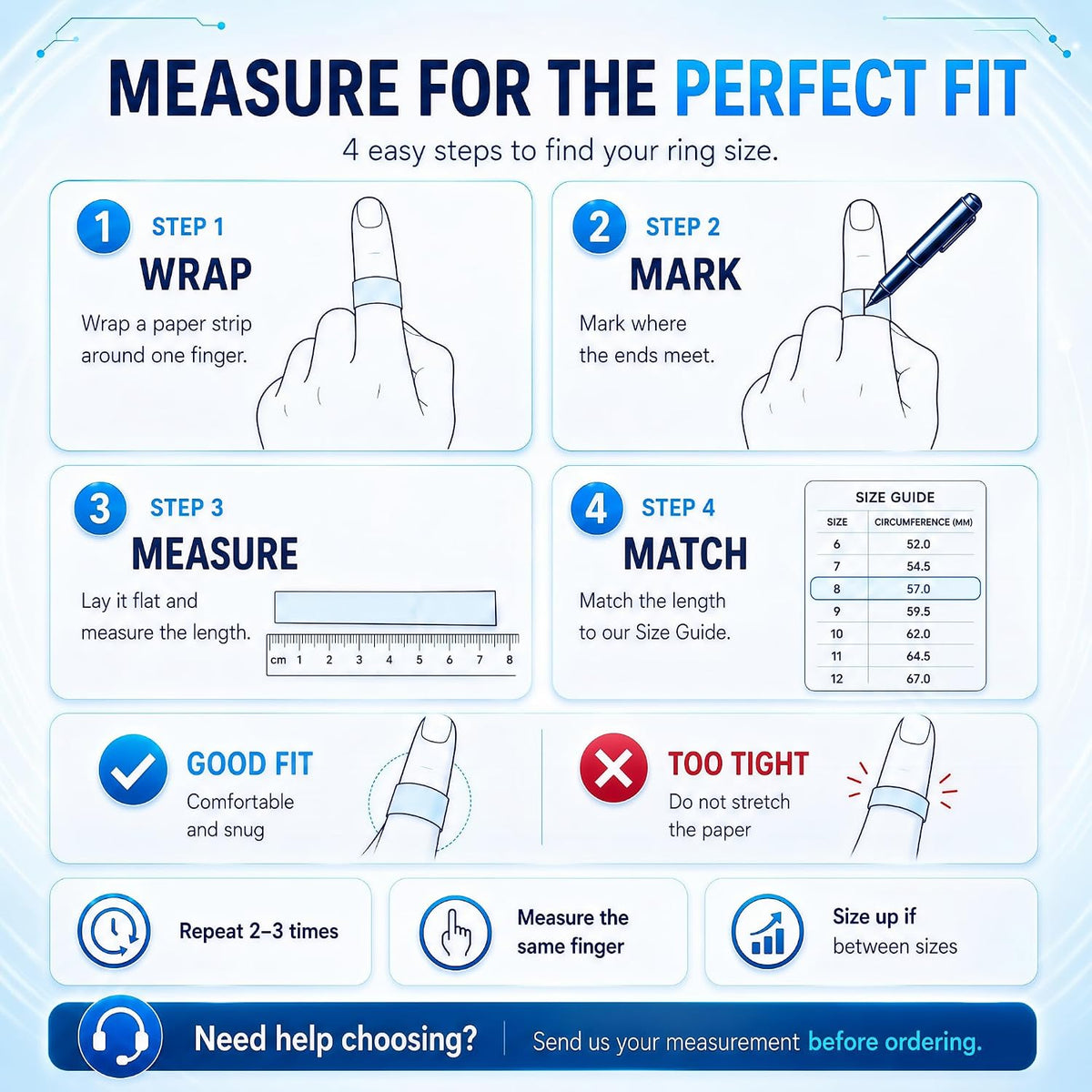 smart ring fitness tracker for men & women, side view