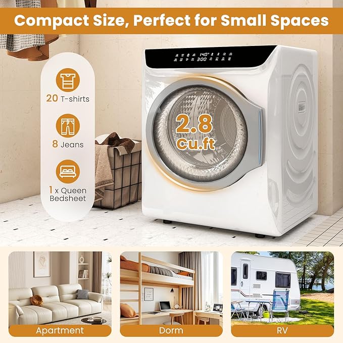 Auertech 2.8 CU. FT. Portable Dryers