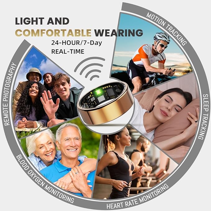 Smart Ring For Women Men, Health Tracker