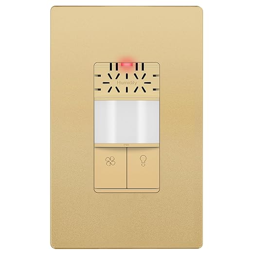LIDER Humidity Sensor Switch and Motion Sensor Light Switch, PIR Sensor