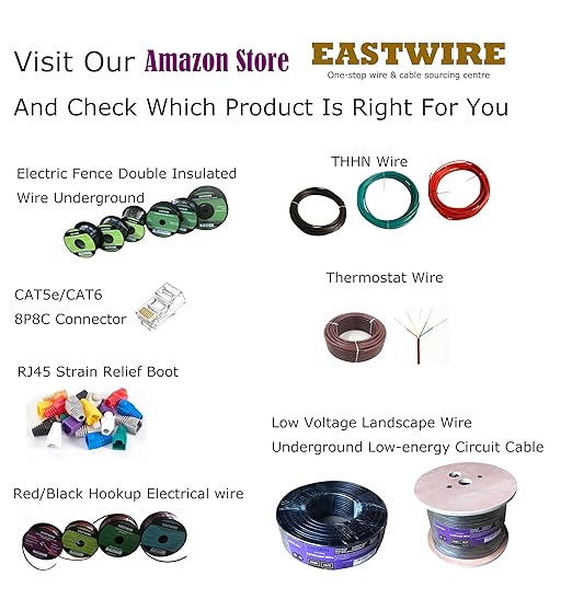 Eastwire 18/8 25ft Thermostat Wire- Brown