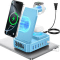 300W Charging Station for Multiple Devices Apple, Zutspzss 10 in 1 Wireless