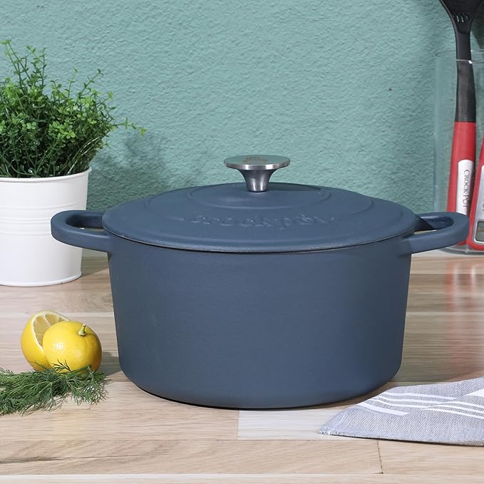 Crock-Pot Artisan 5-Quart Round European Enameled Cast Iron Dutch Oven