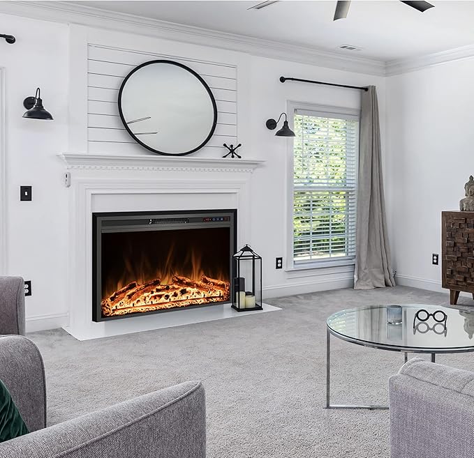 Electric Fireplace, Recessed Fireplace Heater