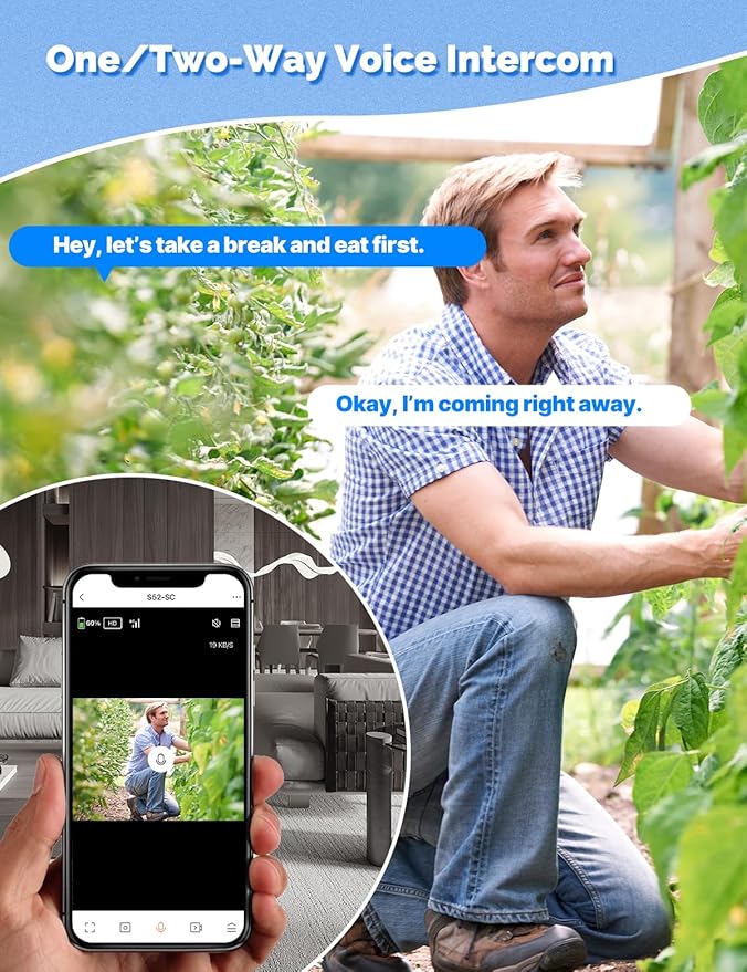 MOES 4G LTE Cellular Solar Security Camera, Lifetime Free Unlimited Data 2K