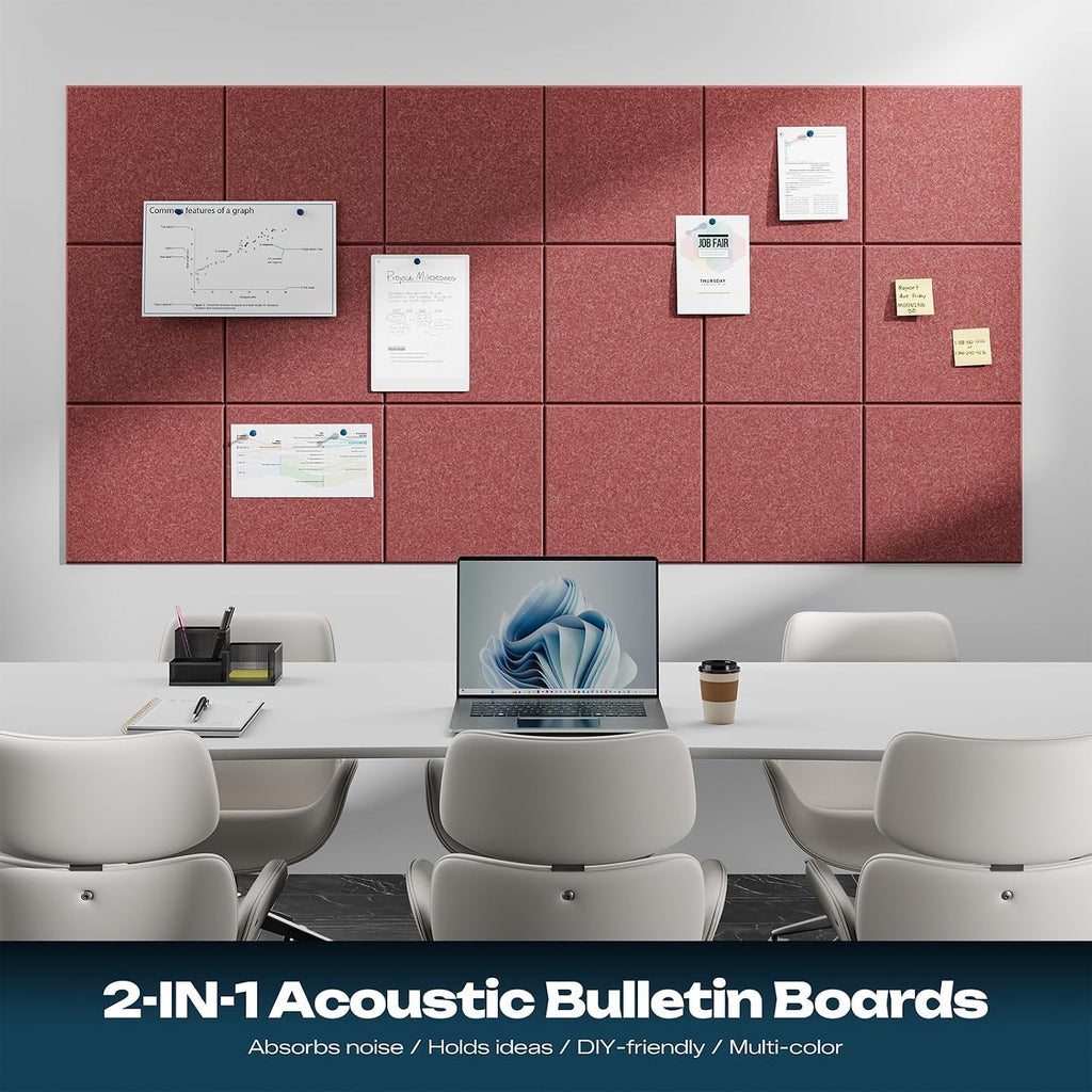 sonicism 12 pack acoustic wall panels, close-up detail