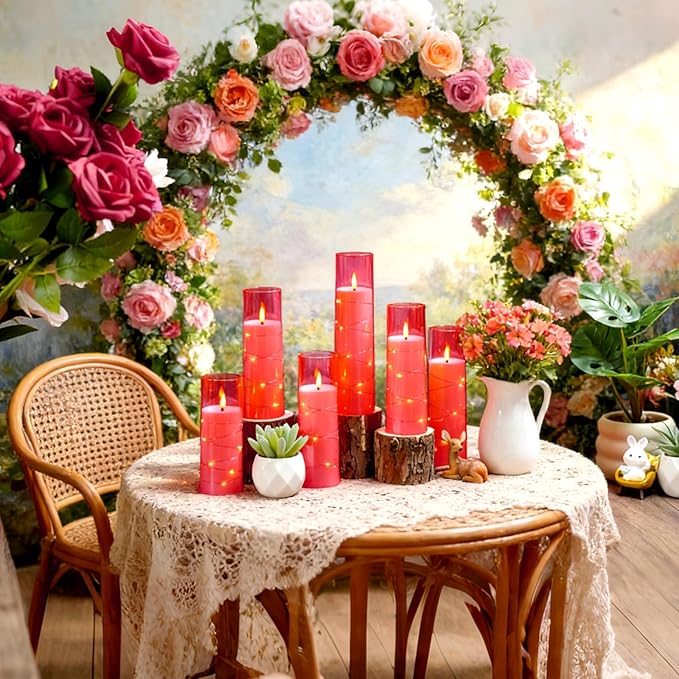 Flickering Flameless LED Candles, Battery Operated Candles 9 Pcs