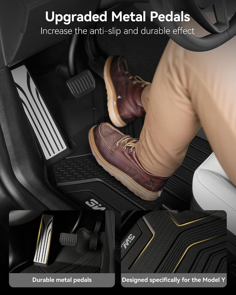 3W 2025 2026 2027 Tesla Model Y Juniper Only for 5 Seat Floor Mats