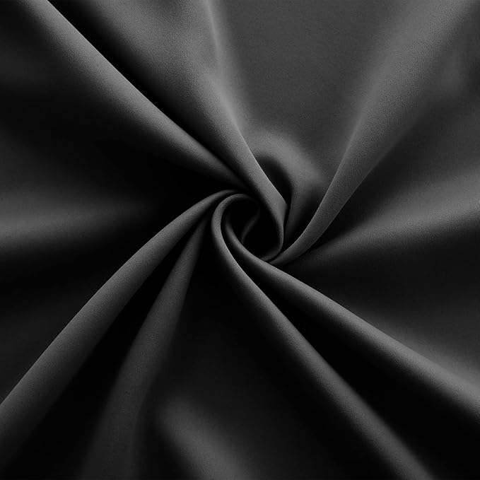 KOUFALL Extra Long Blackout Curtains 105 Inch, Gothic Curtains by Size 104
