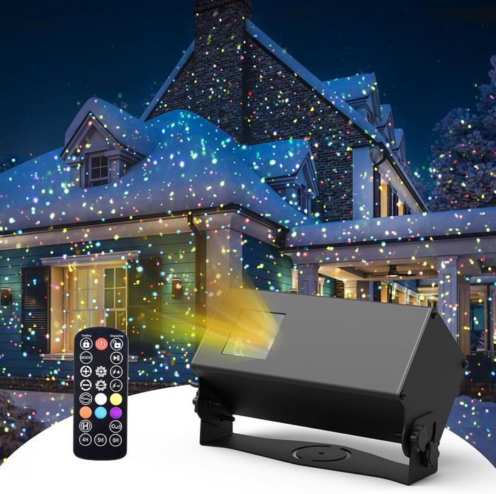 AIRIVO Outdoor Laser Lights Projector, 5 Color Motion Firefly Lights Star Show Projection Light, Christmas Projector Light with Remote Control for Holidays Halloween Decoration Home, Garden, Patio