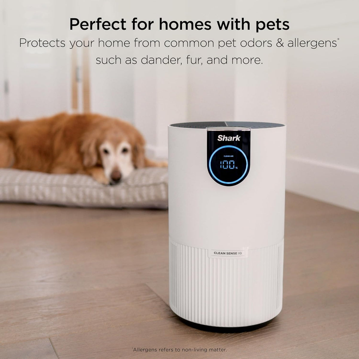 Shark Clean Sense Air Purifier with Pet Filter, HP102PET, White