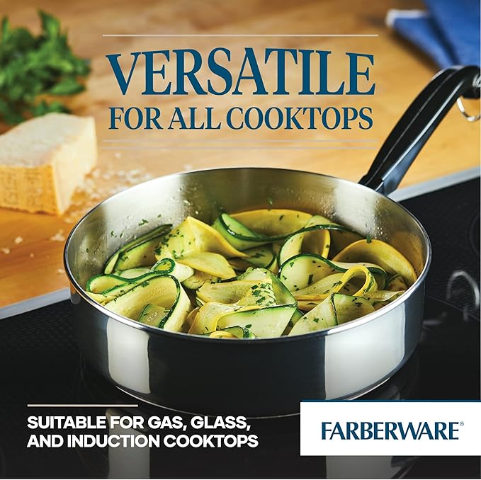 Farberware Classic Stainless Steel Fry Lid, Saute Pan