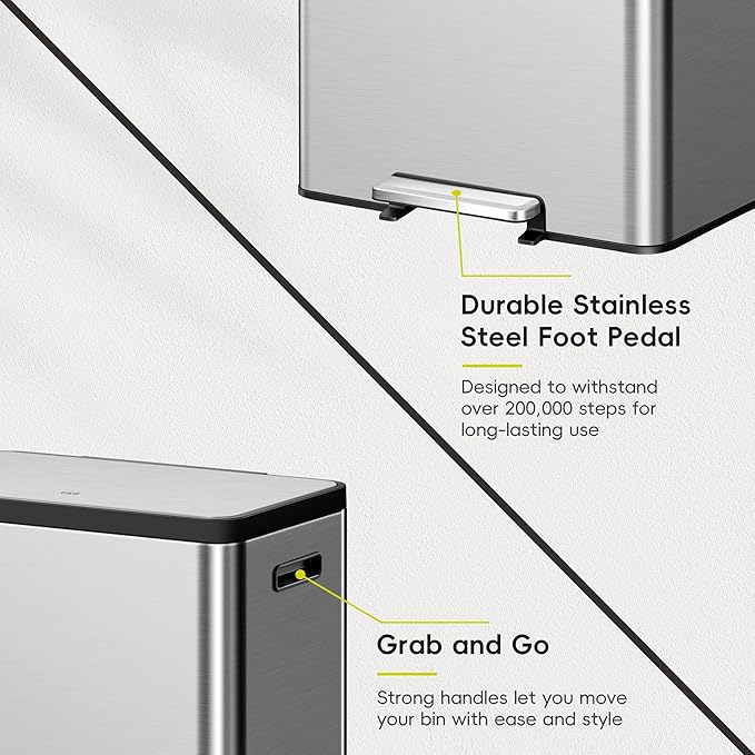 EKO EcoCasa II 36L+24L Dual Trash Can