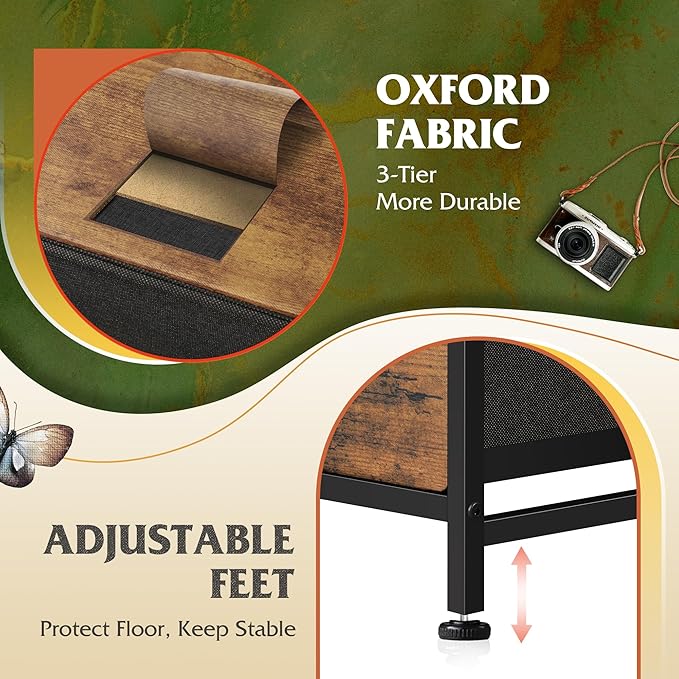 WLIVE 9-Drawer Dresser, Fabric Storage Tower