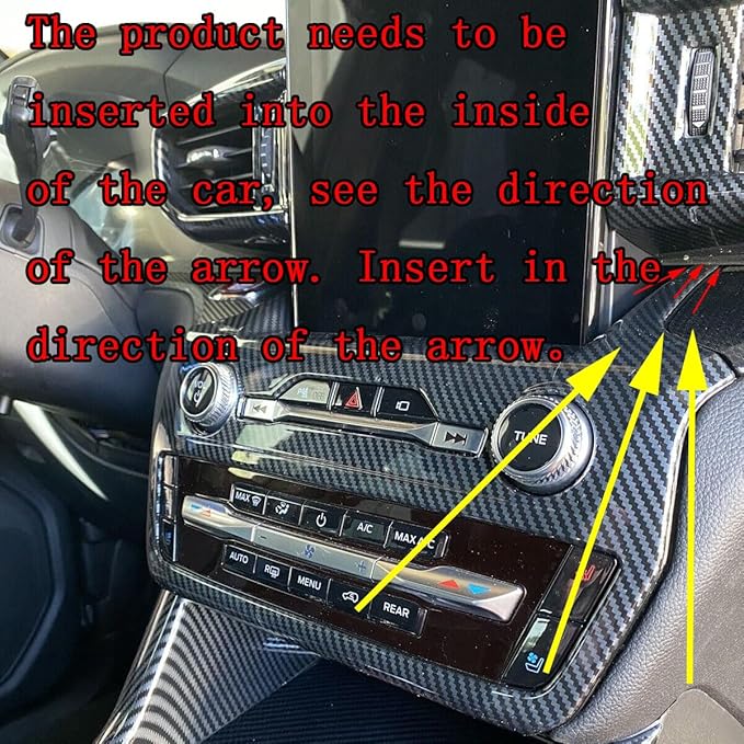 ruihe Carbon Fiber Color Center Dash Radio Audio Control Panel Automatic