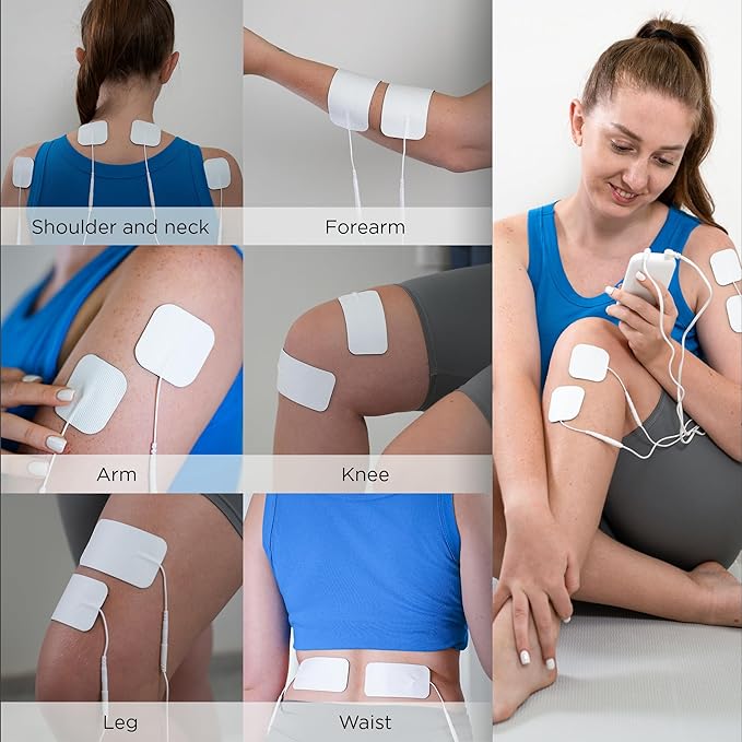 4 in 1 - D.I.Y & Tens Unit & EMS & Massage Muscle Stimulator, Dual Channel TENS (12pcs)