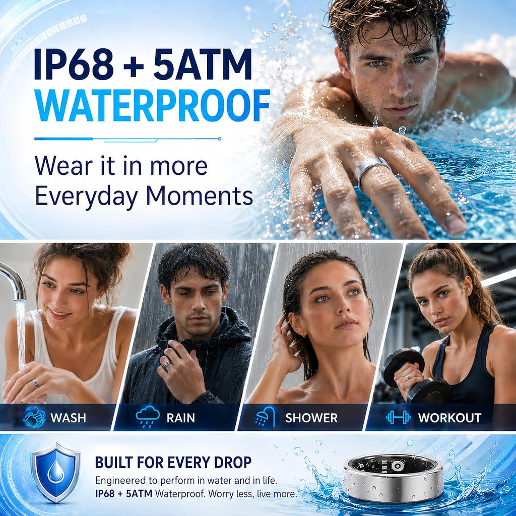 smart ring fitness tracker for men & women, package contents