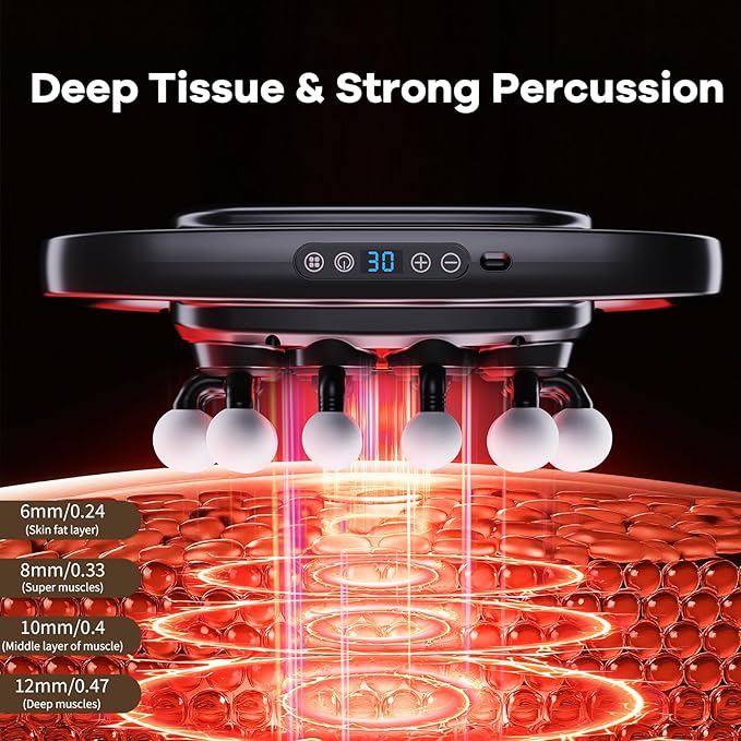 Cexovil 20-Head Massage Gun, 2026 Upgrade Deep Tissue Percussion Massager