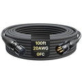 20AWG 99.99% OFC XLR Cables 100ft Nylon Braided