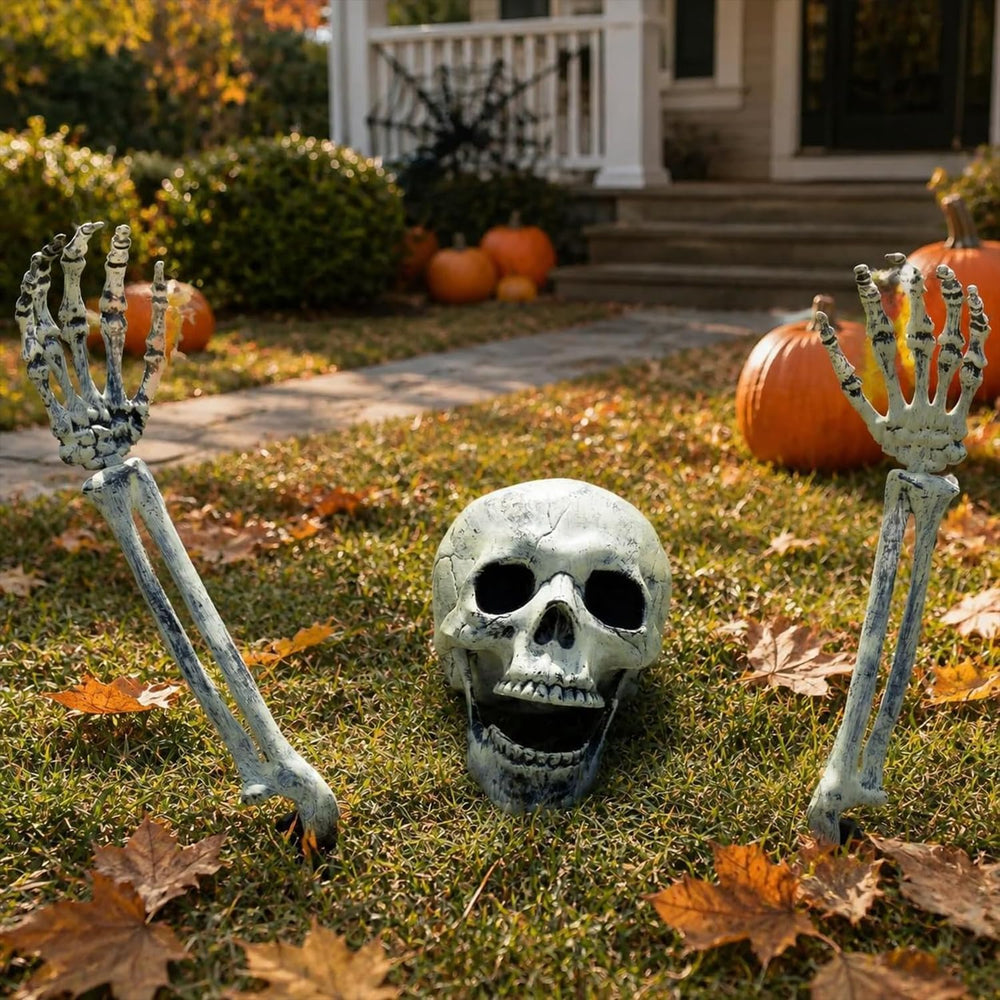2-3 Pack Realistic Halloween Skeleton Stakes Decorations Outdoor for Yard