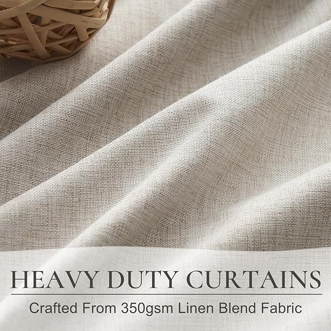 Extra Wide 70 Inch Length Blackout Curtains & Drapes 120 Inches Long 2 Panels