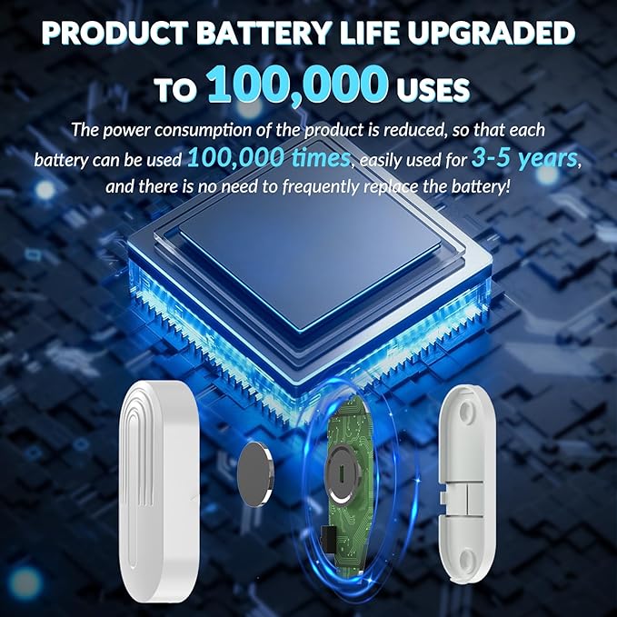 SanJie Door Chime, Wireless Door Chimes When Door Open Entry
