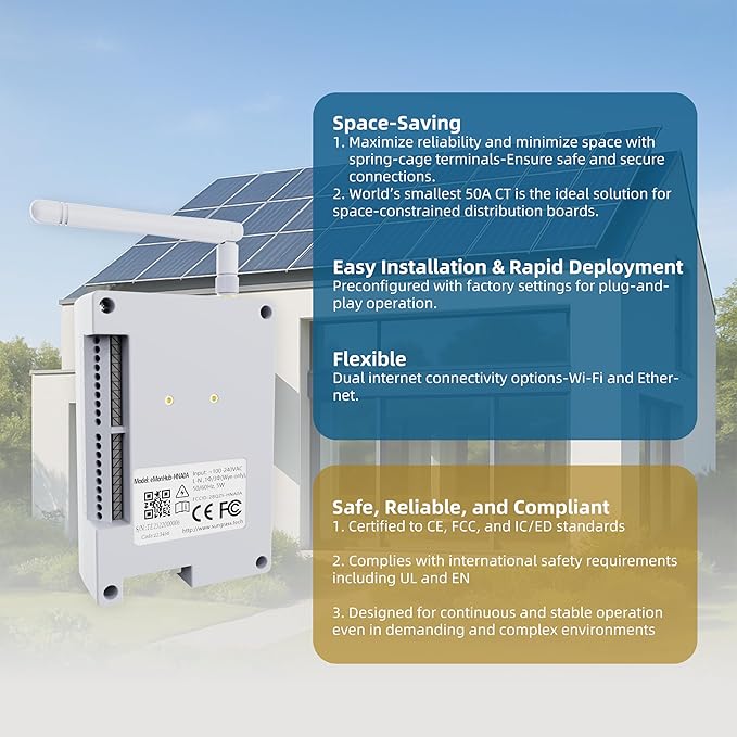 Sungrass Home Energy Monitor for Home Assistant-Real Time Electricity Usage
