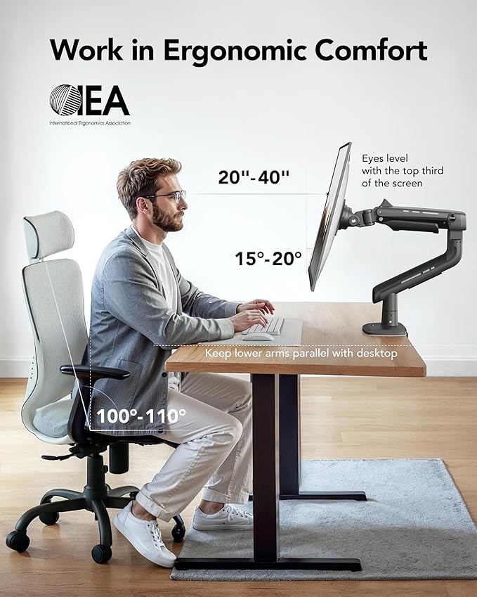 HUANUO TitanLift Heavy Duty Monitor Arm