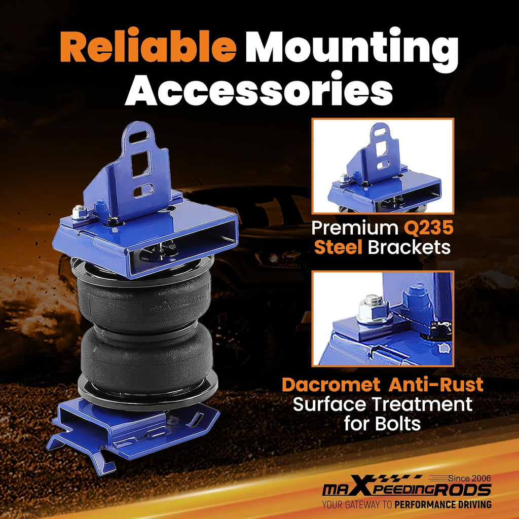 maxpeedingrods rear air suspension bag kit for ram, side view