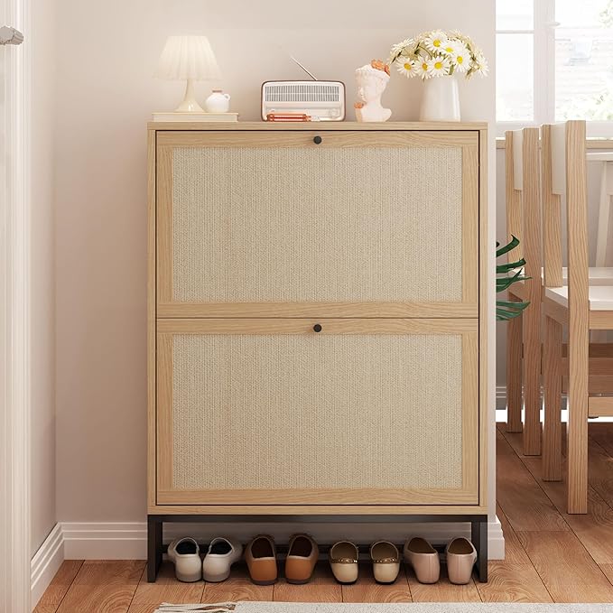 AVZEAR Narrow Shoe Storage Cabinet
