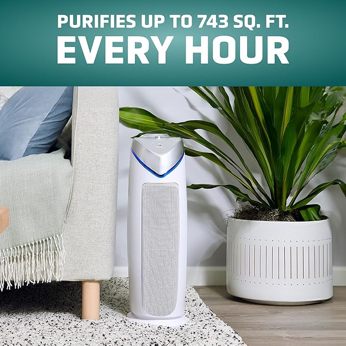 GermGuardian Air Purifier with HEPA 13 Filter, Removes 99.97% of Pollutants (2-Pack)