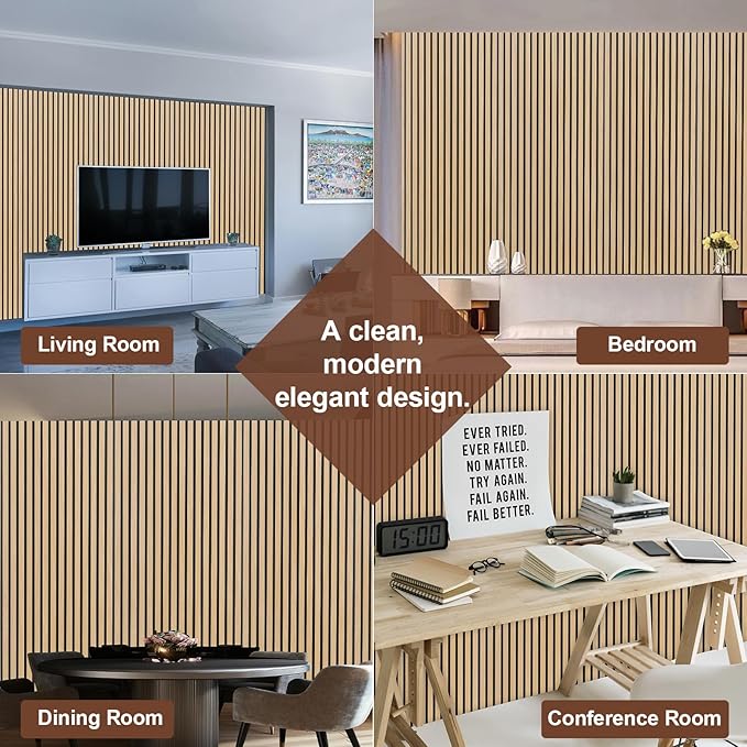 Yuzzy Wood Panels for Wall and Ceiling (4 PCS)