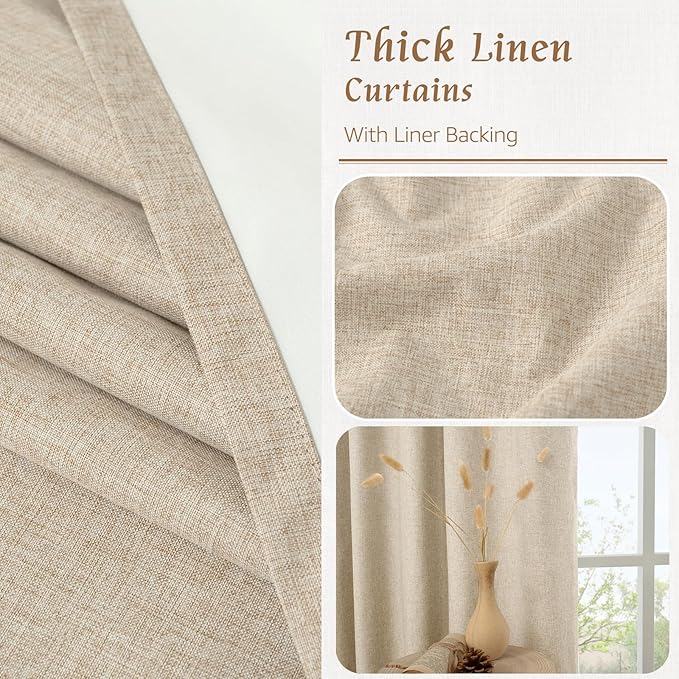 LAMIT Full Blackout Window Curtains