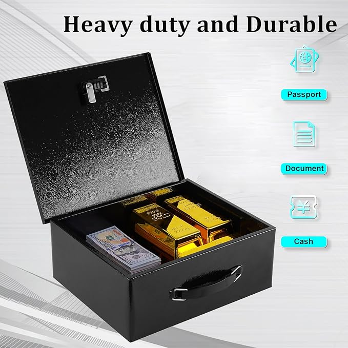 Dalmbox Portable Metal Safe Box