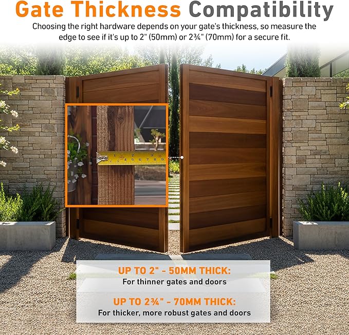 GateMate Long Throw Gate Lock, Euro Profile Gate Lock