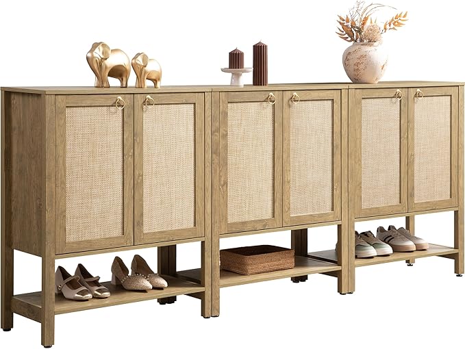SICOTAS Shoe Cabinet with Storage (3 Pieces)